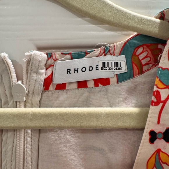 RHODE Millie Aura Jungle Print Multicolor Ruffle Sleeve Dress - Picture 7 of 11